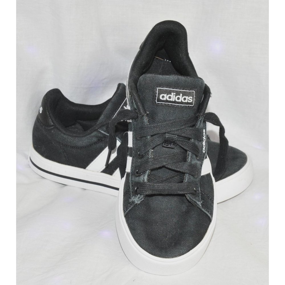 Adidas Black Daily 3.0 Canvas Shoes size 3